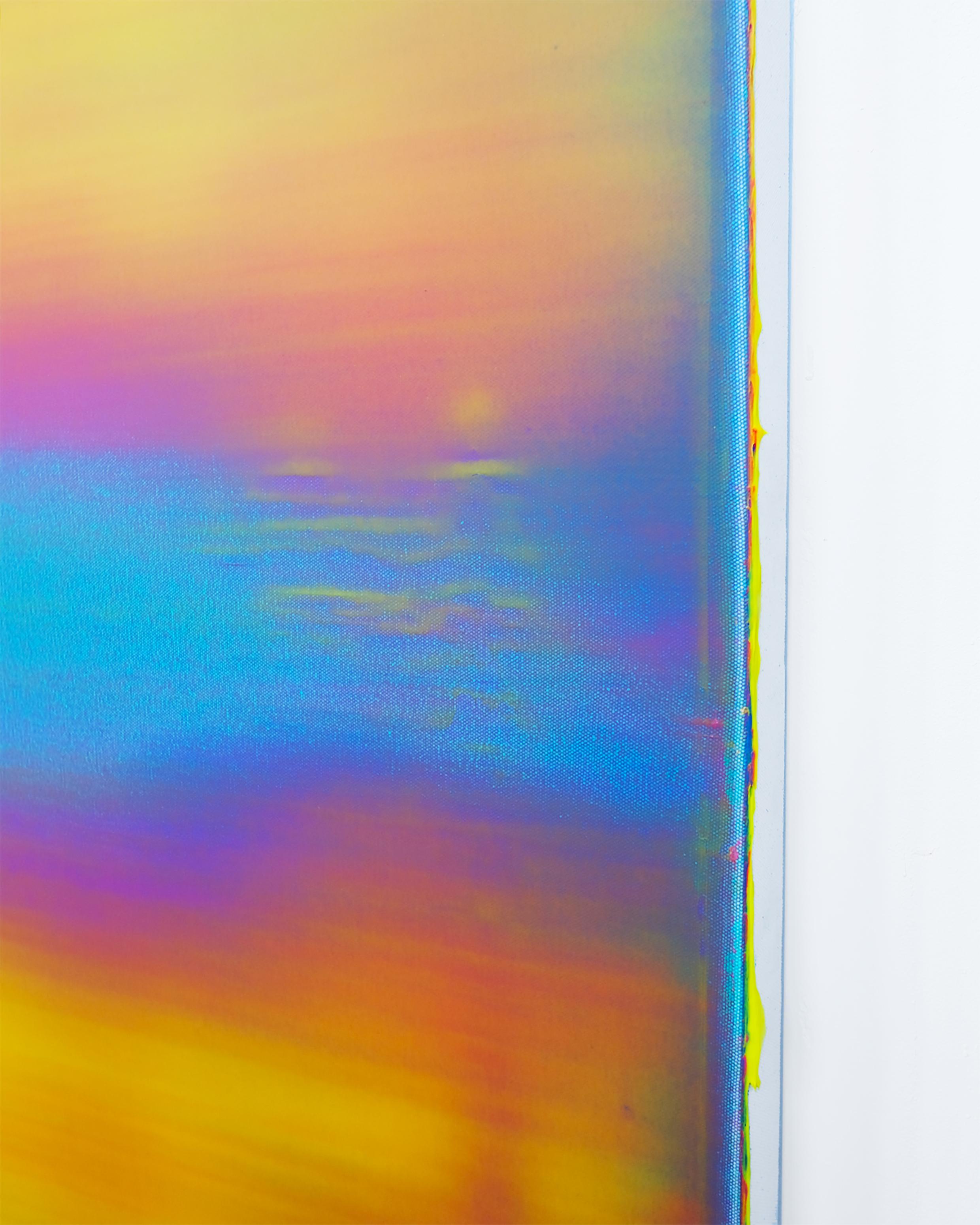 Di Jan Kuhlemeier
180 x 150 cm, 2023
Gel medium e acrilico su tela

Nelle sue opere, Jan Kuhlemeier cerca di cogliere le qualità fisiche e geografiche degli elementi. Le energie naturali, i movimenti e i colori delle sue esperienze personali di