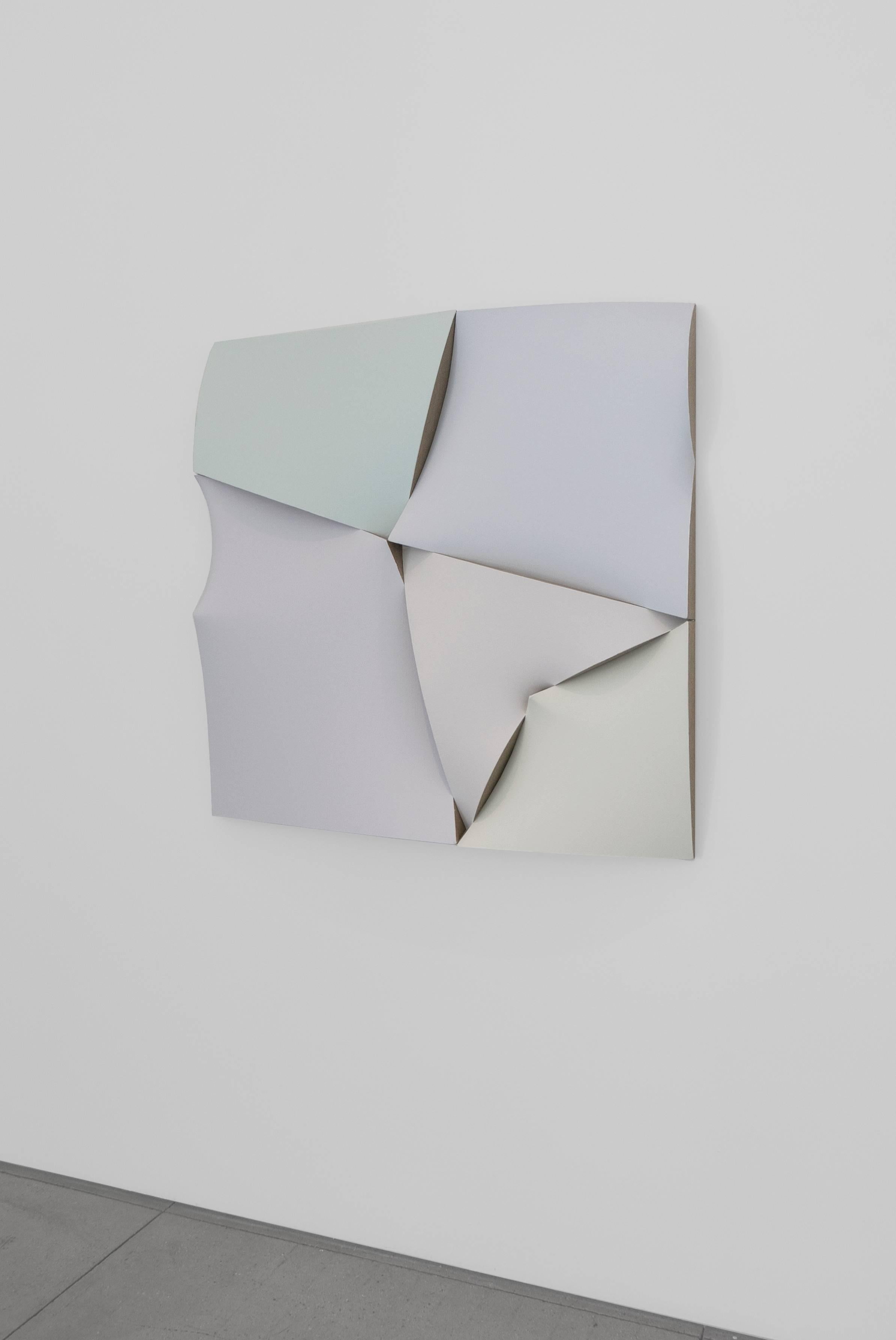 Non-Fit Broken Whites II - Minimalist Painting by Jan Maarten Voskuil