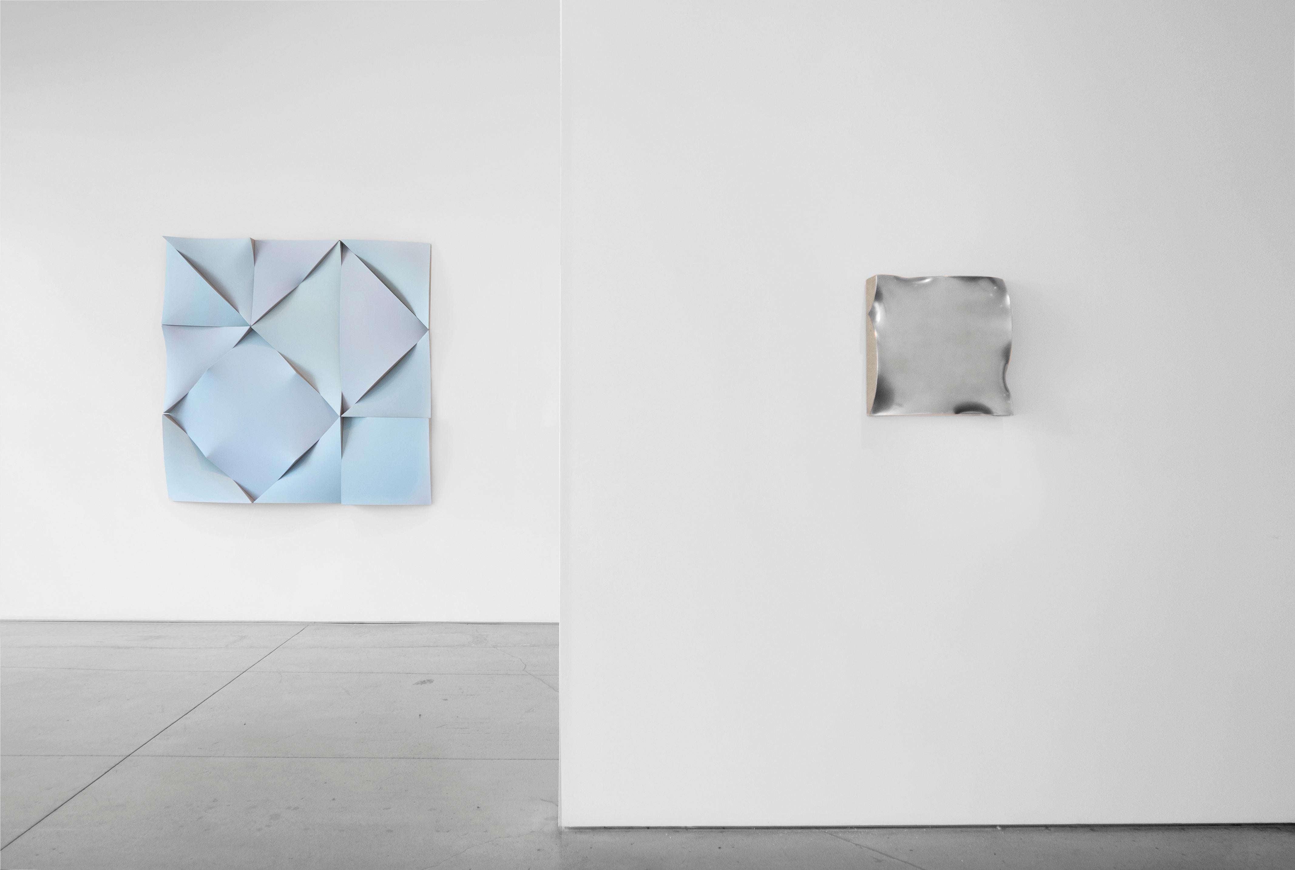 Based on the premise formulated by De Stijl cofounder (and fellow Dutchman) Theo van Doesburg that a work of art refers only to itself, Jan Maarten Voskuil’s abstract, wonkily geometric paintings-cum-sculptures are full of rigor and humor. His works