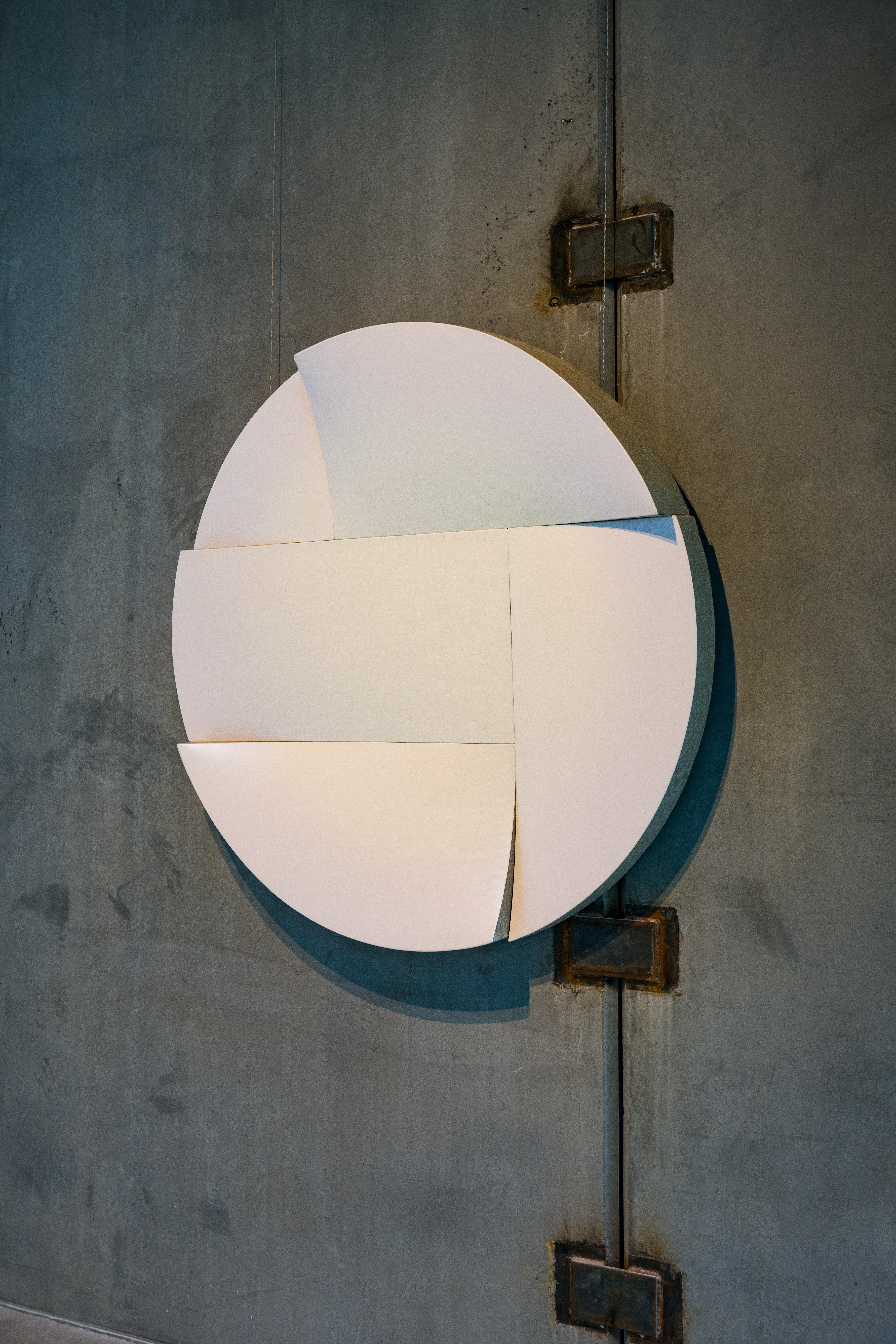 Pointless Gradient (lila-orange) (Abstrakt), Painting, von Jan Maarten Voskuil