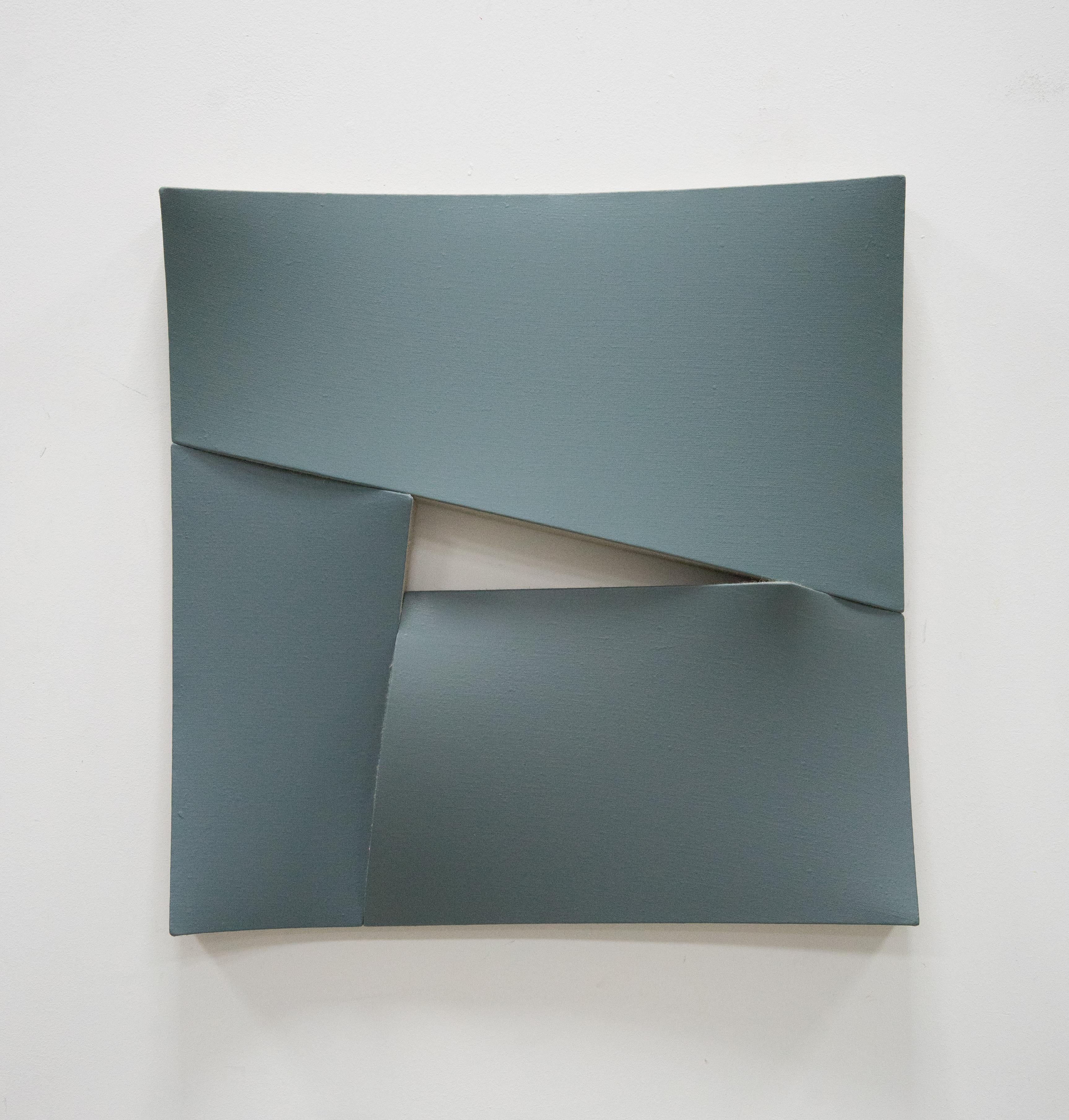 Jan Maarten Voskuil Abstract Painting - Cut In Greys
