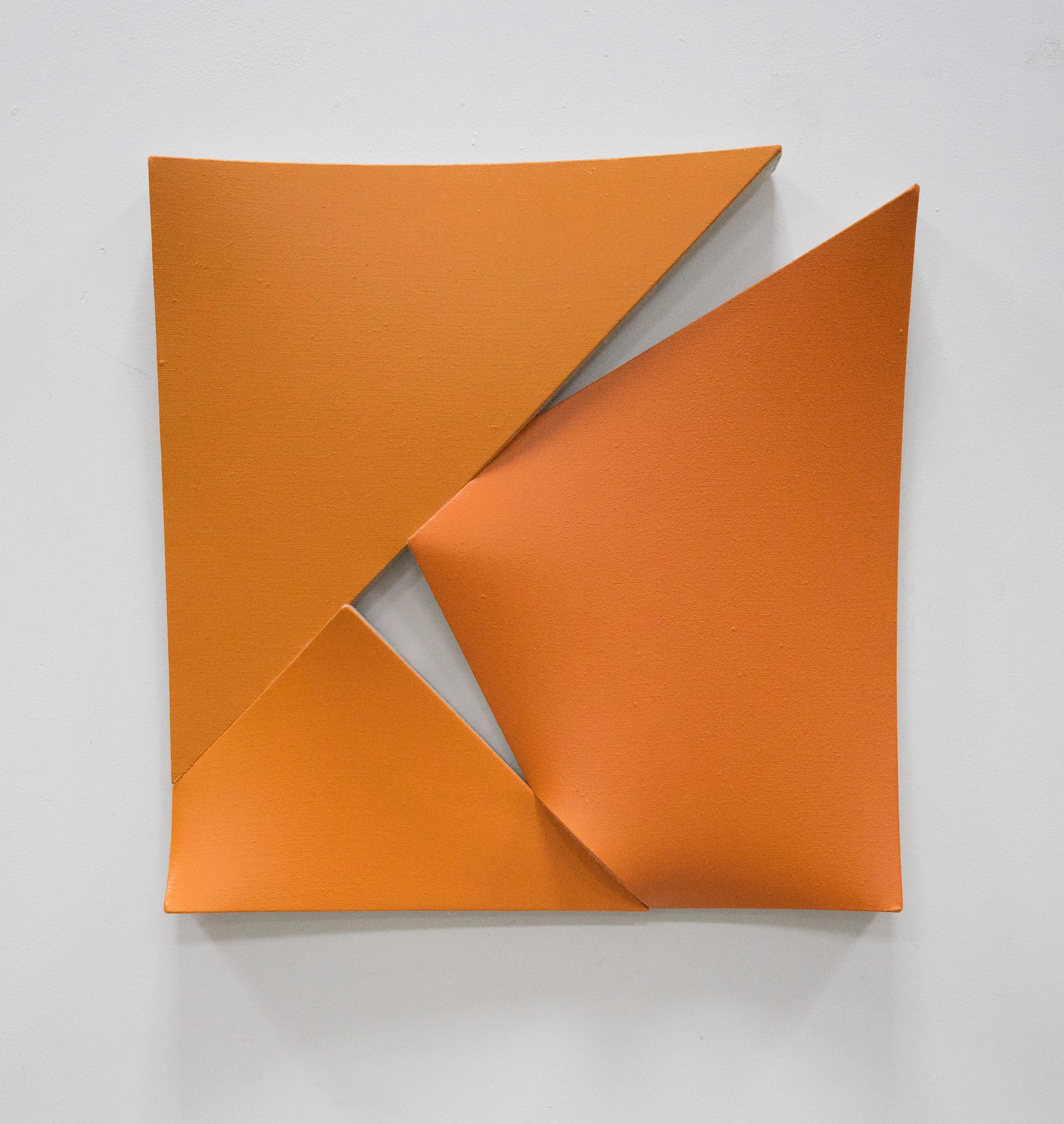 Jan Maarten Voskuil Abstract Sculpture - Cuts in Orange