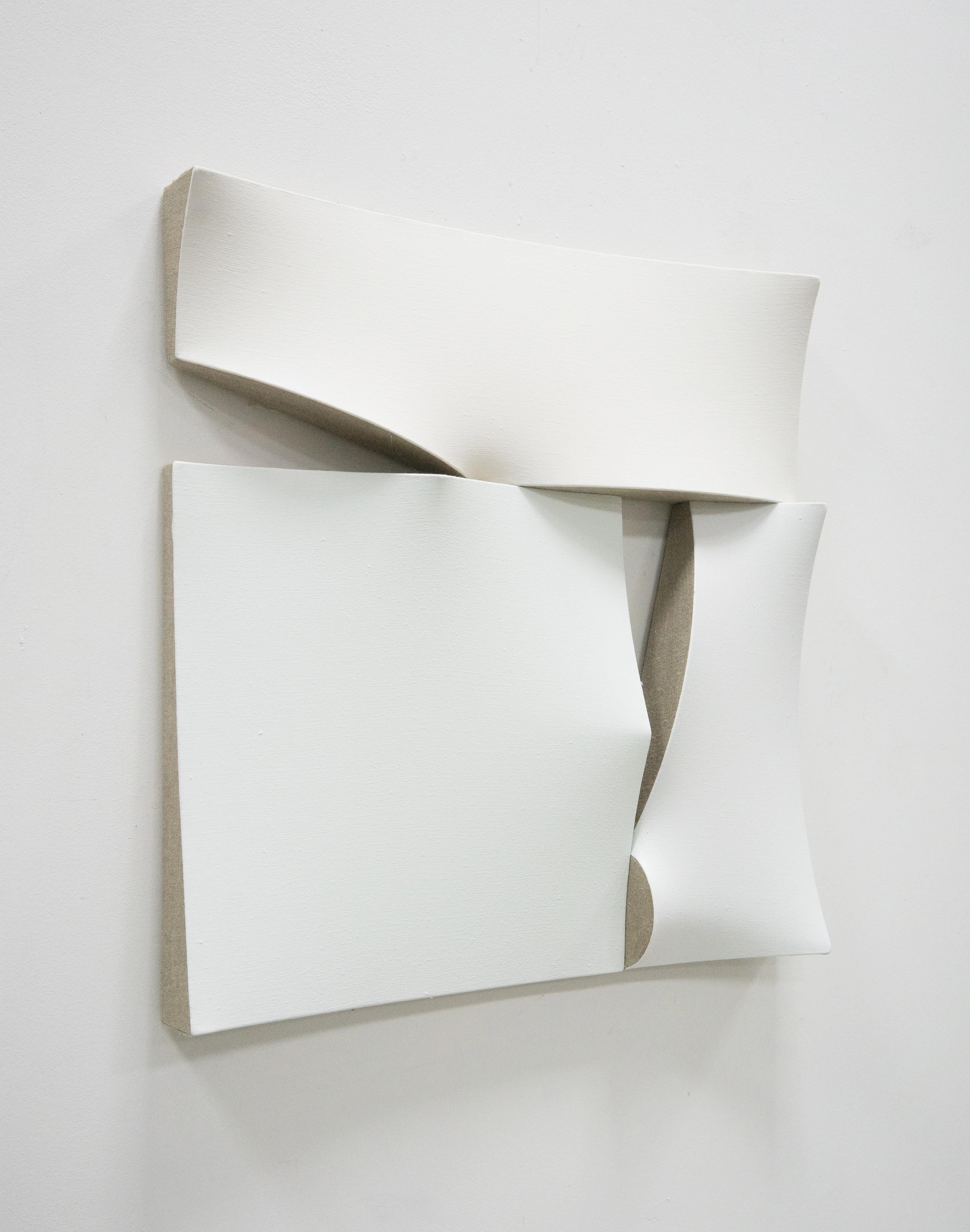 Weiße Schliffschliff – Sculpture von Jan Maarten Voskuil