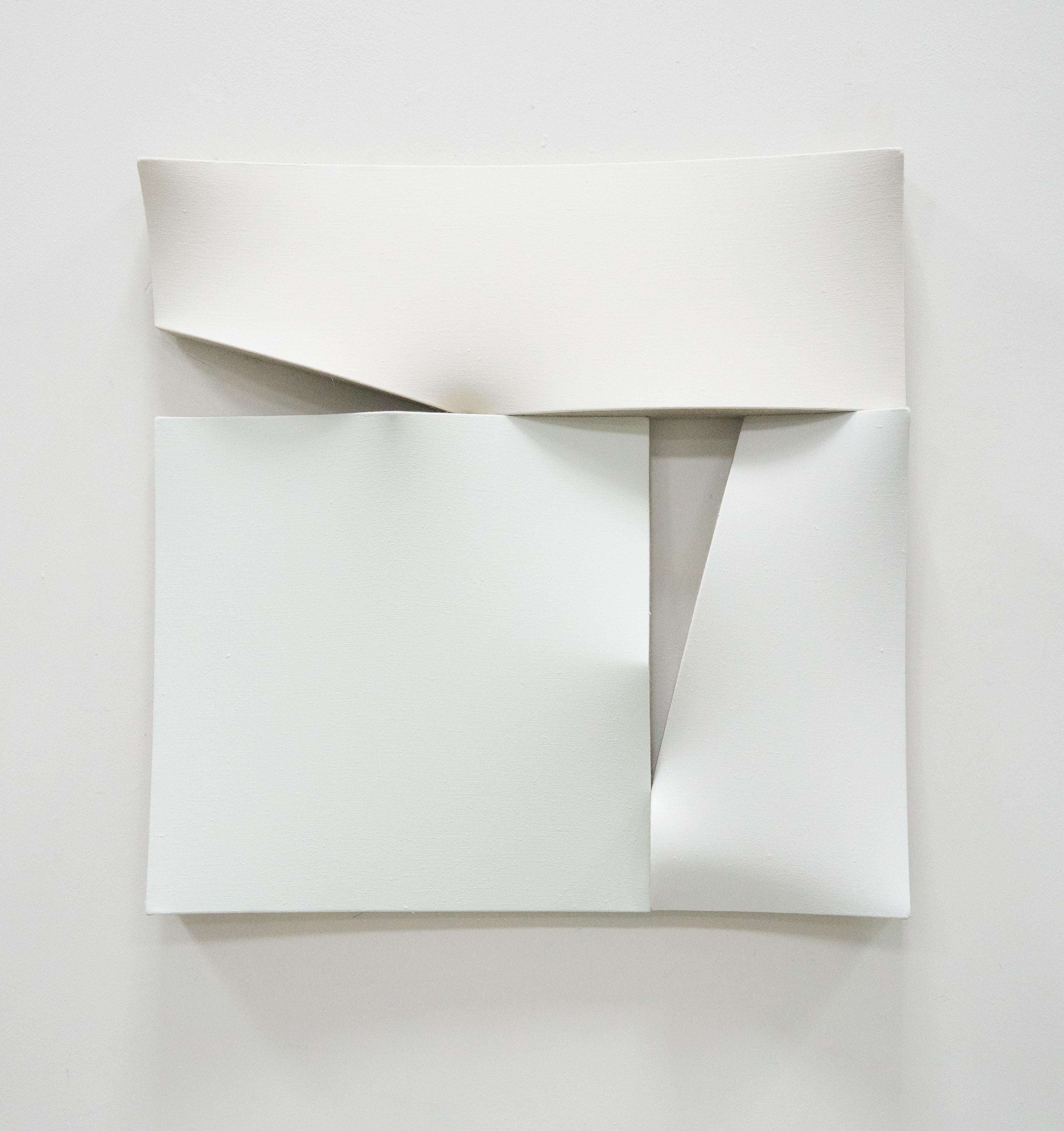 Jan Maarten Voskuil Abstract Sculpture – Weiße Schliffschliff