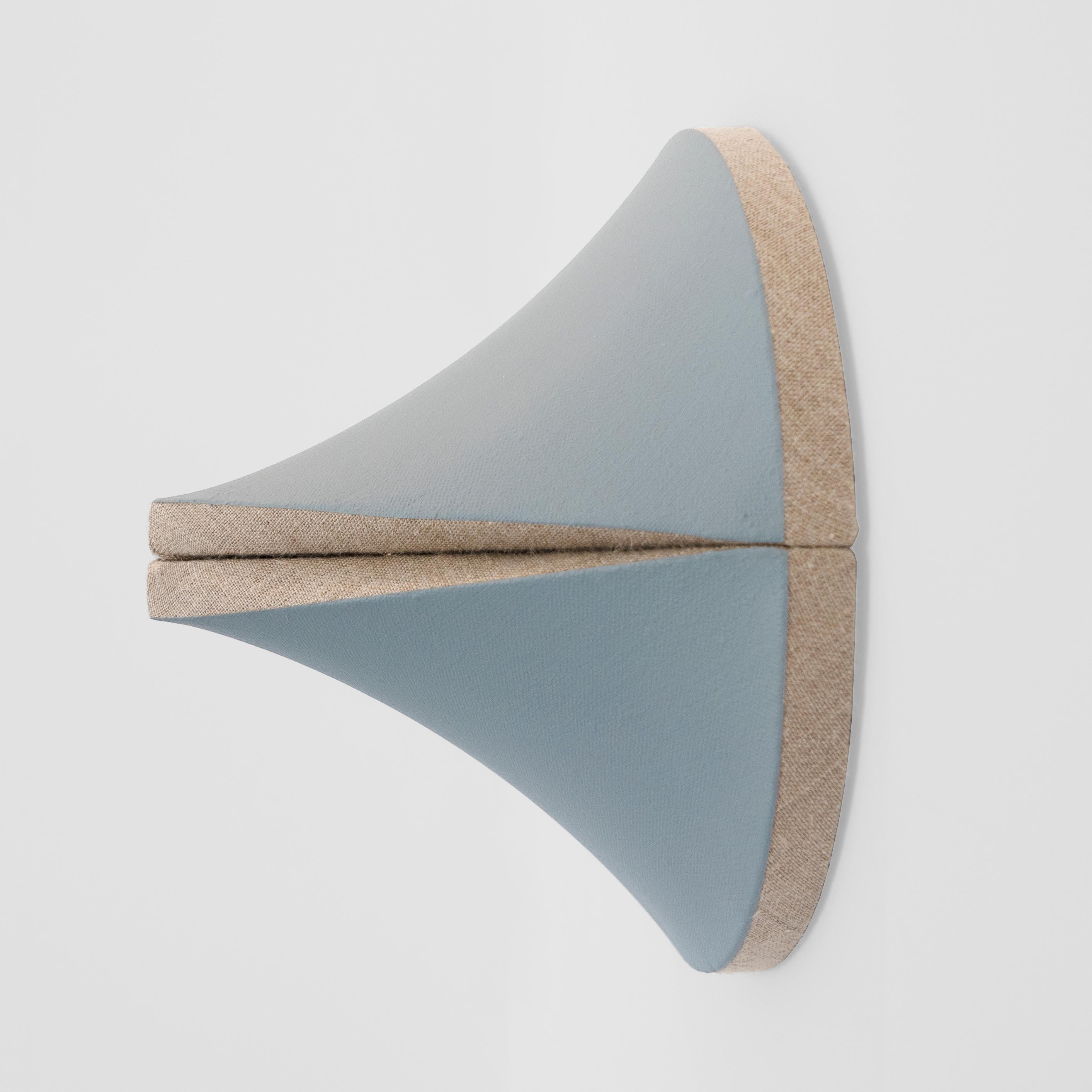 Pointing Out As Blue Grey - Gray Abstract Sculpture by Jan Maarten Voskuil