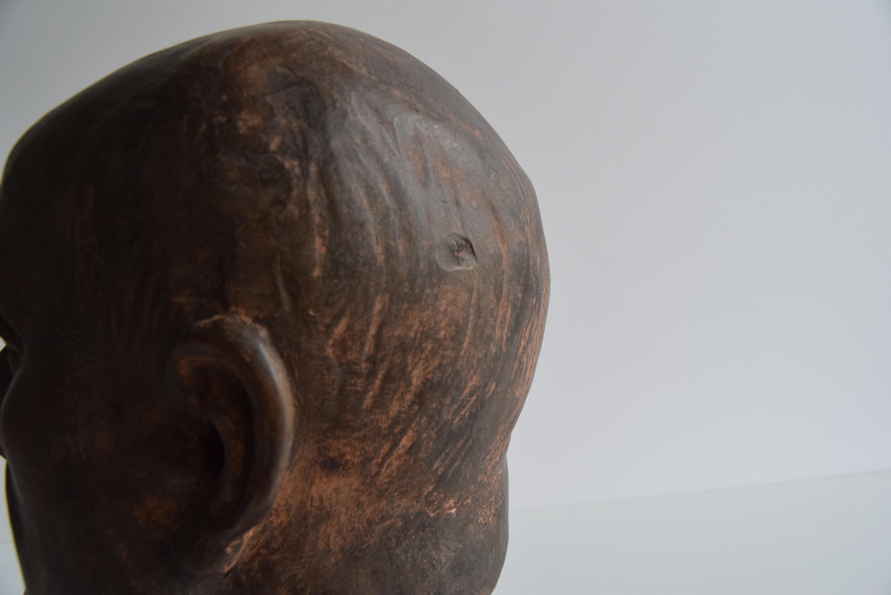 Busto in ceramica di Jan Masaryk, anni '50 circa. in vendita 5