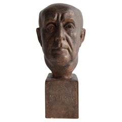 Jan Masaryk Ceramic Bust, circa 1950's.