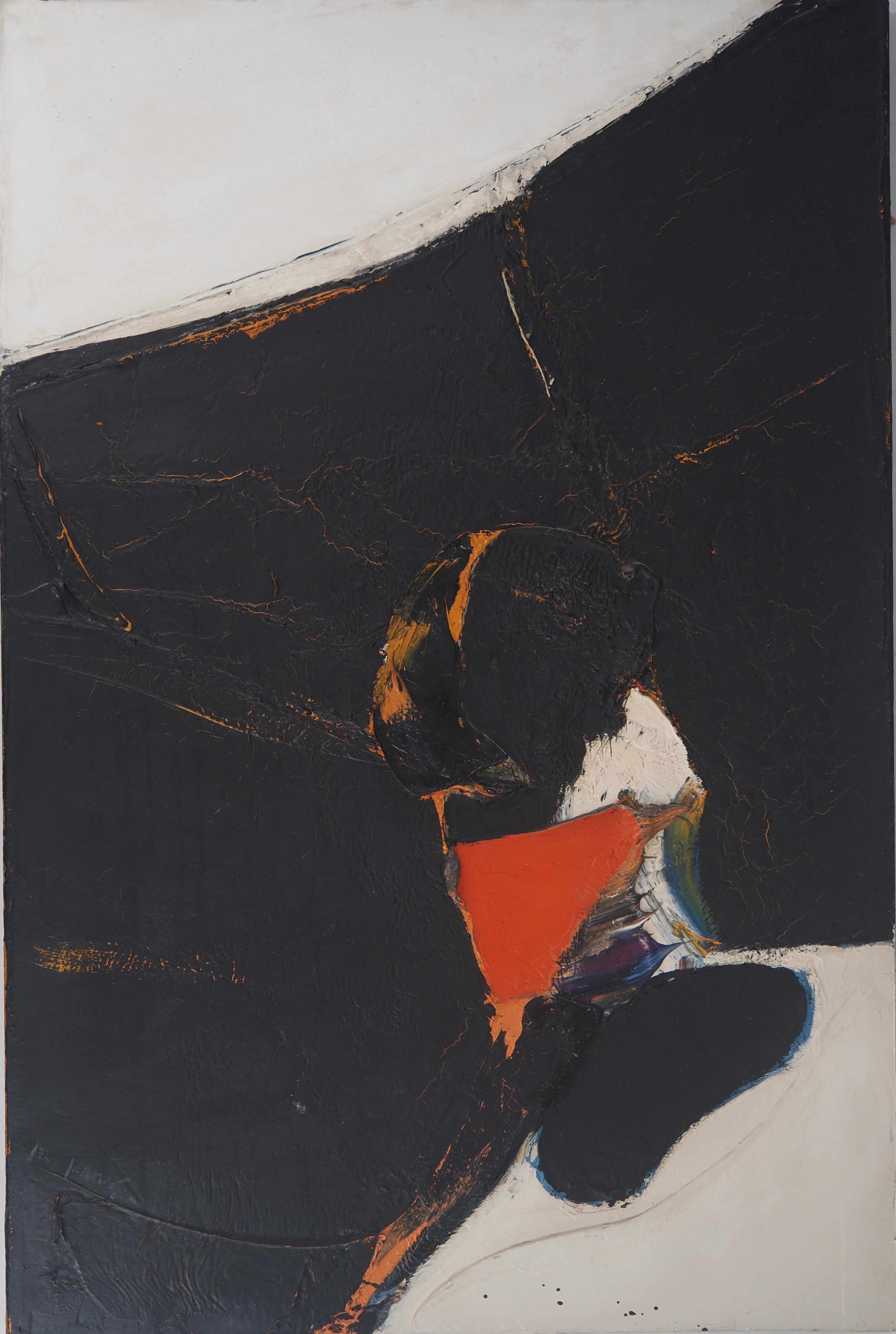 Jan MEIJER (Jan MEYER, detto)
Astrazione in nero e rosso, 1970

Olio originale su tela
Firmato in basso a sinistra
Firmato e datato sul retro
Su tela 81 x 54 cm (circa 32 x 22 pollici)

Condizioni eccellenti