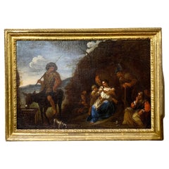 Jan Miel, Rural Scene, Oil on Canvas, Mid XVII Century