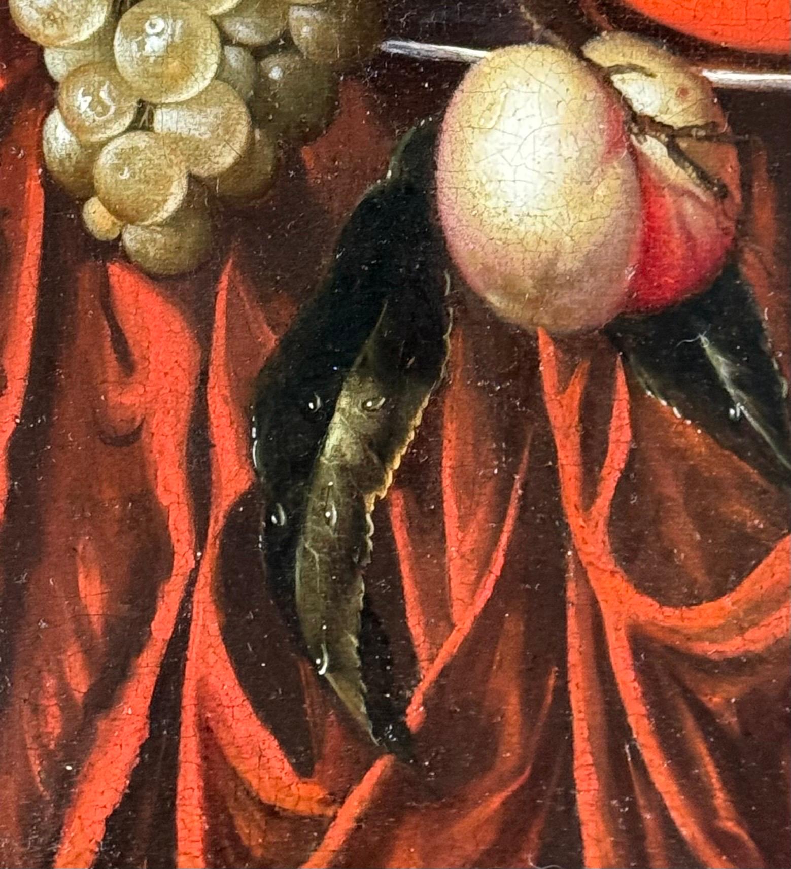 Jan Mortel (attr.) - Niederländisches Stilleben mit Obst, Wein und venezianischem Glas im Angebot 9