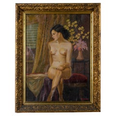 Jan Nosek Peinture de nu, c. Milieu du 20e siècle
