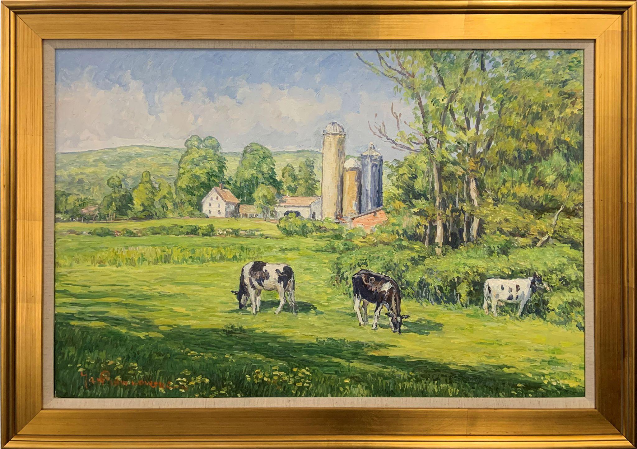 Campiña de Connecticut - Painting de Jan Pawlowski