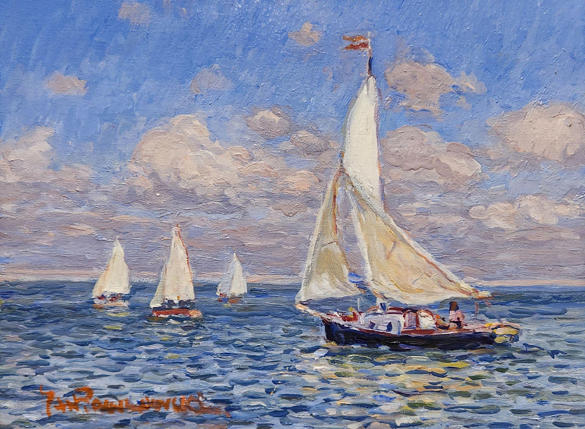 Jan Pawlowski Landscape Painting - July Sailing