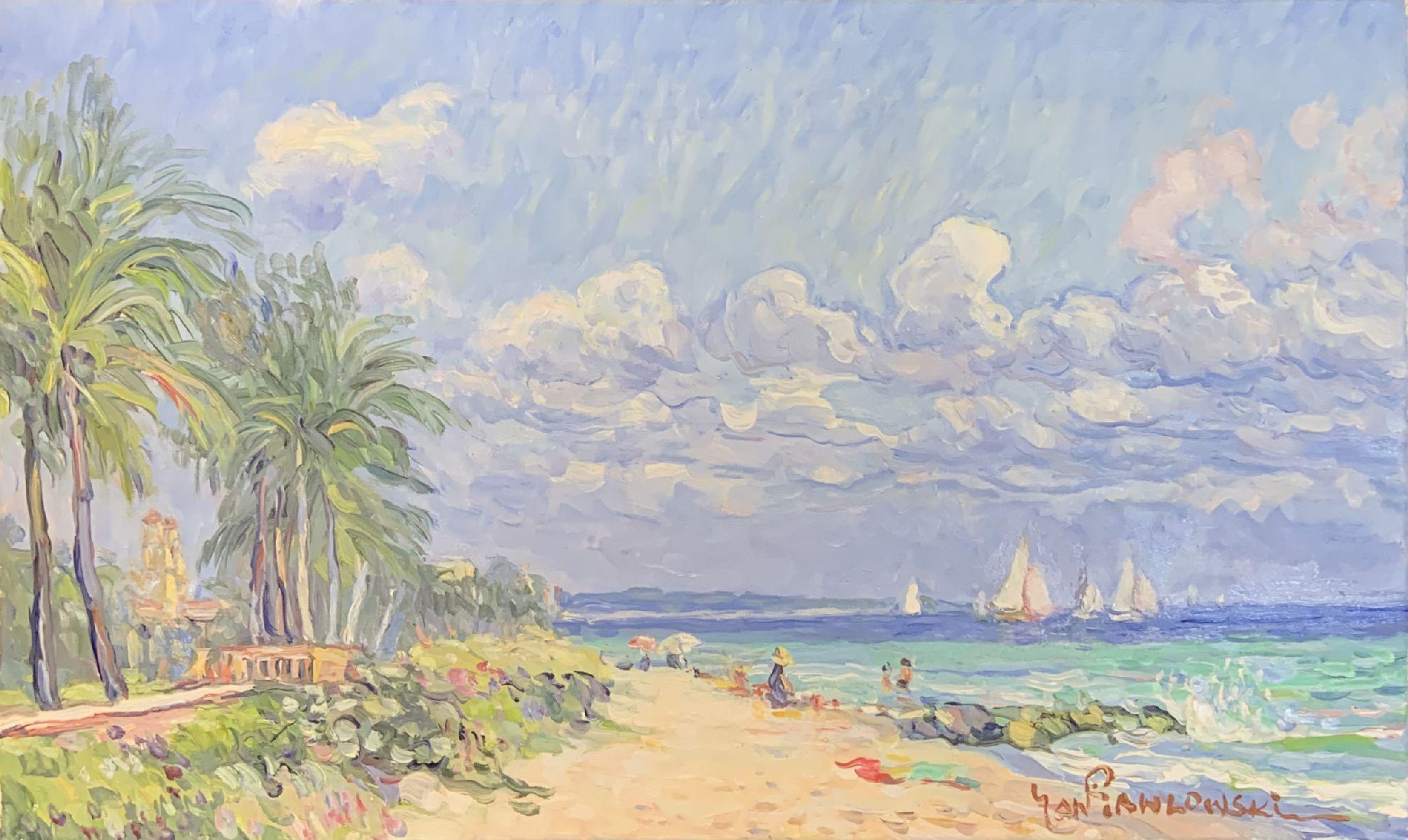 Jan Pawlowski Landscape Painting - Palm Beach Seascape