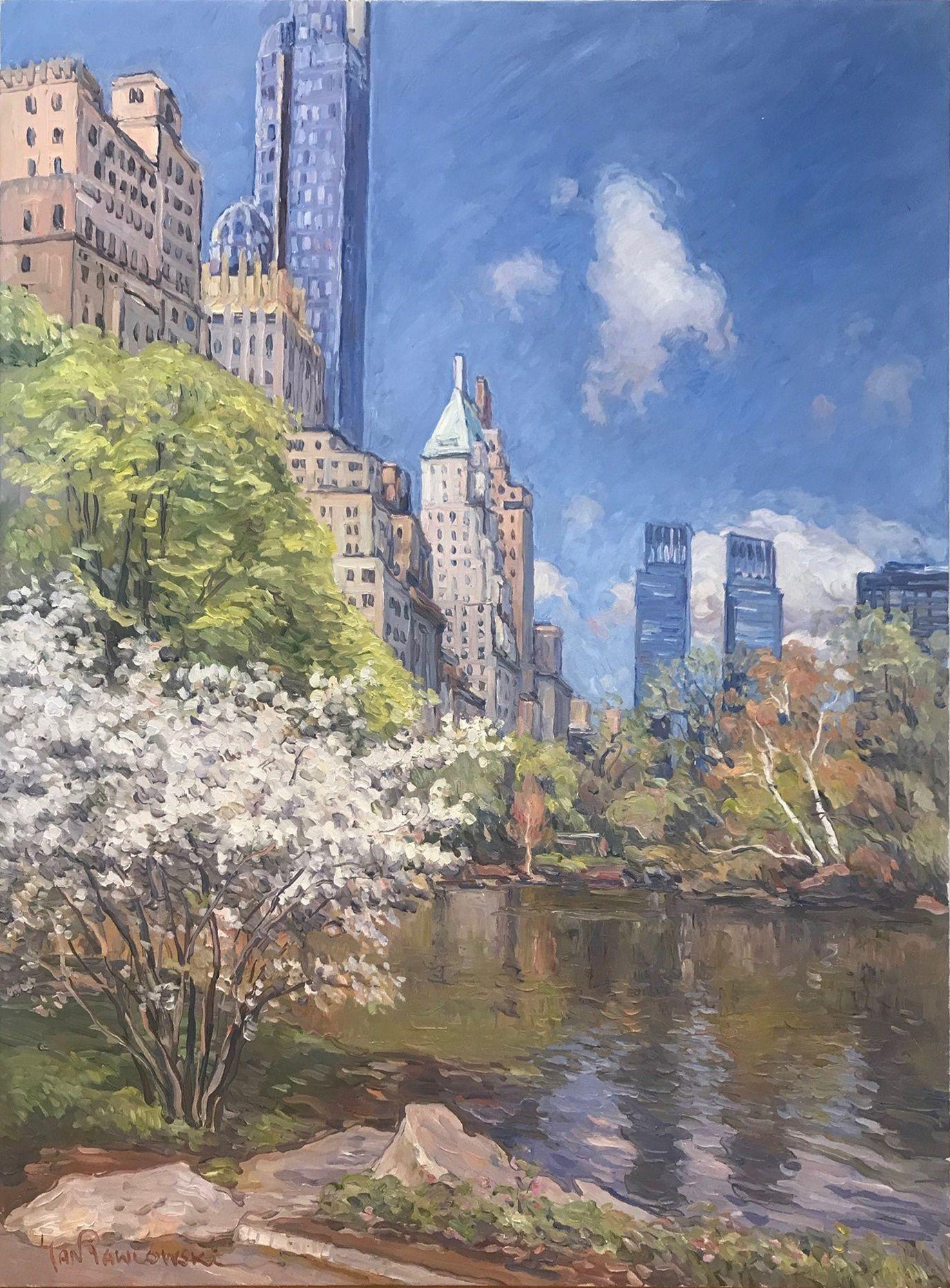 Landscape Painting di Jan Pawlowski - Primavera II