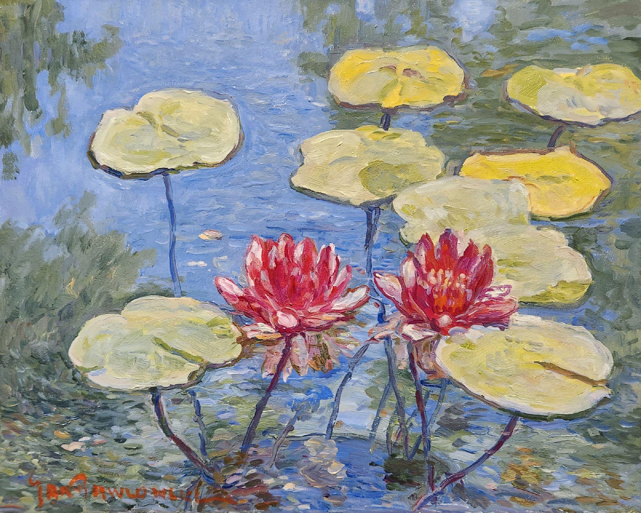 Jan Pawlowski Landscape Painting - Water Lilies