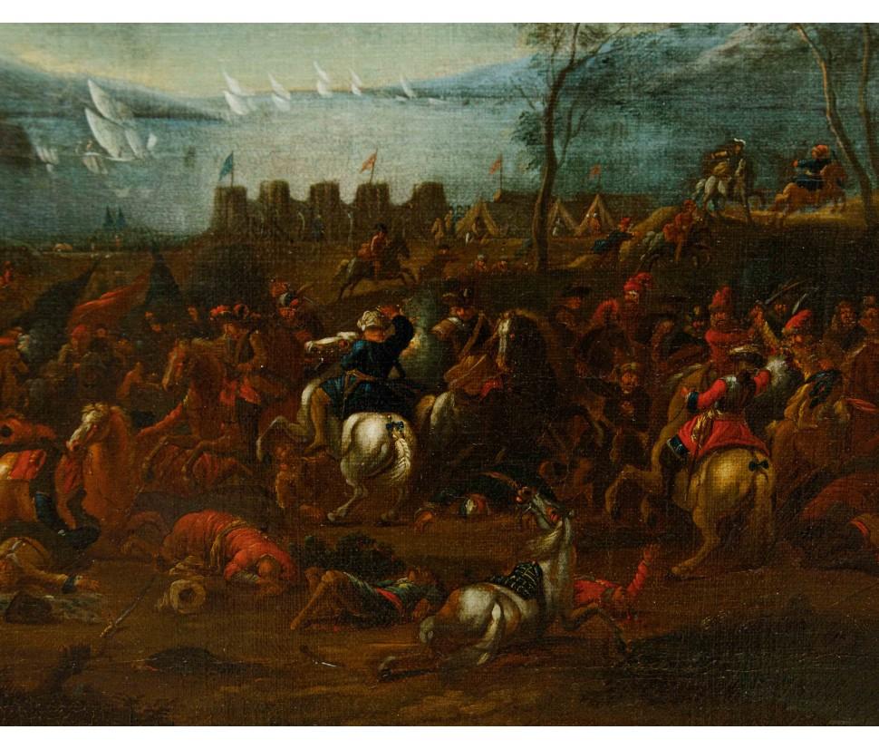 Jan Peter van Bredael (Antwerpen, 1683 - Wien, 1735), Kavalleriezusammenstoß im Angebot 2