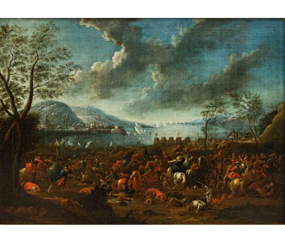 Jan Peter van Bredael (Antwerpen, 1683 - Wien, 1735), Kavalleriezusammenstoß im Angebot 3