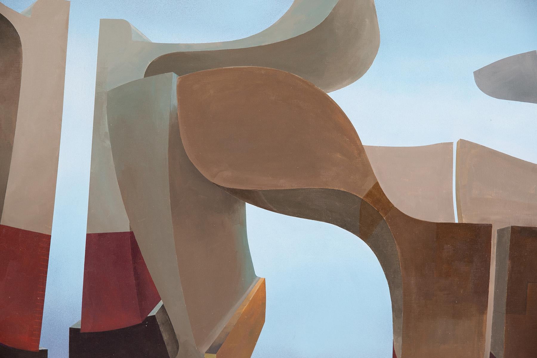 Late 20th Century Jan Pethick Oil on Linen