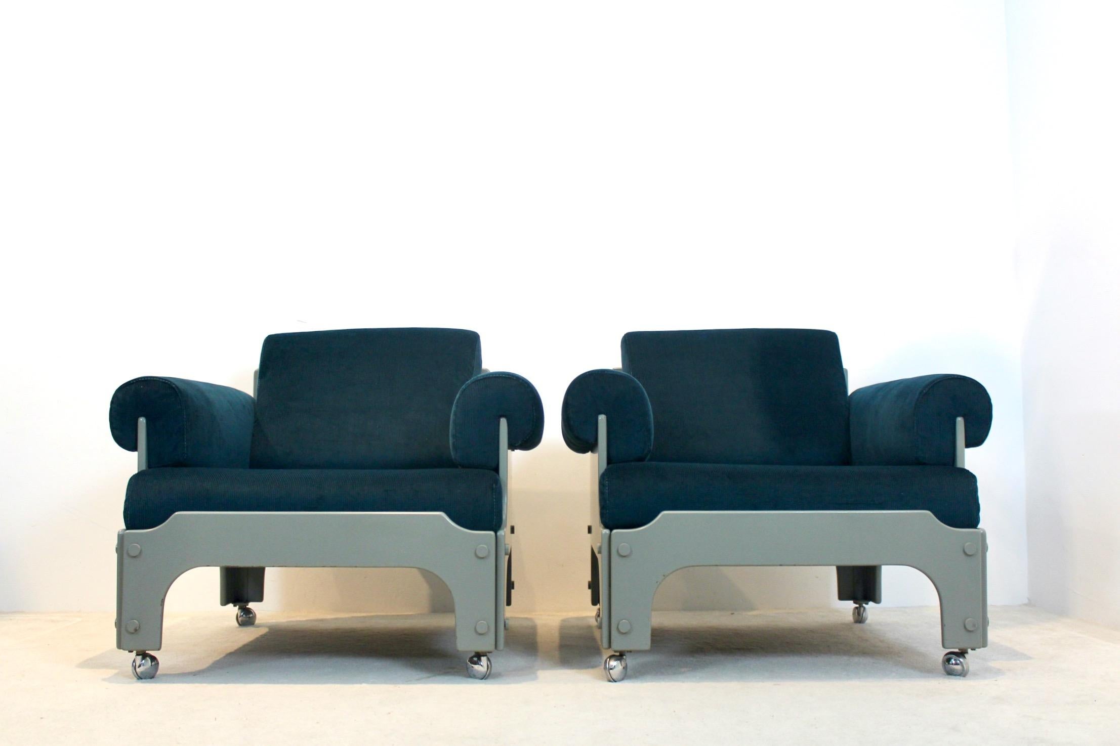 Néerlandais Jan Pieter Berghoef pour Spectrum - Paire de chaises longues SZ 85, 1968 en vente