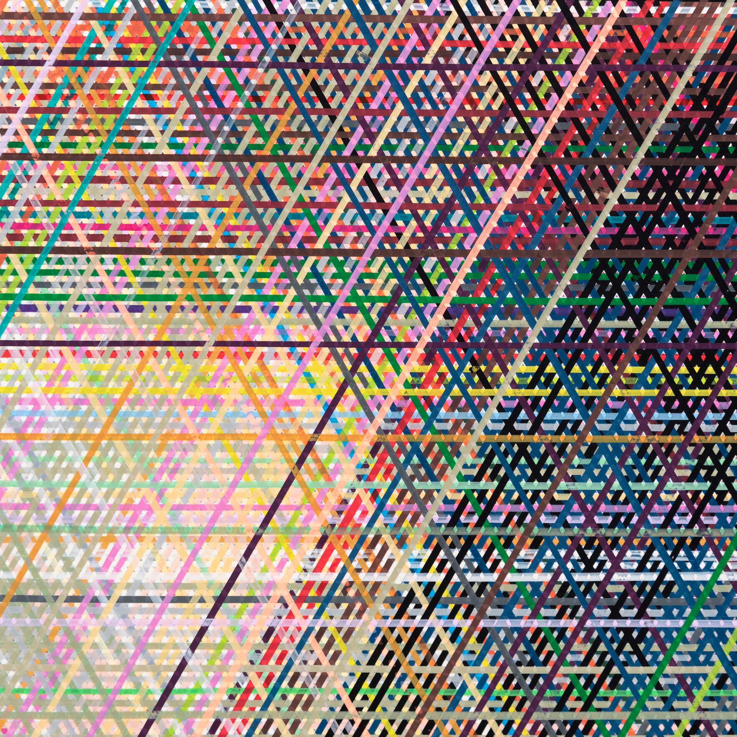 „Study for Messier 17,“ Acrylfarbe auf Papier, 2021 (Geometrische Abstraktion), Art, von Jan Pieter Fokkens