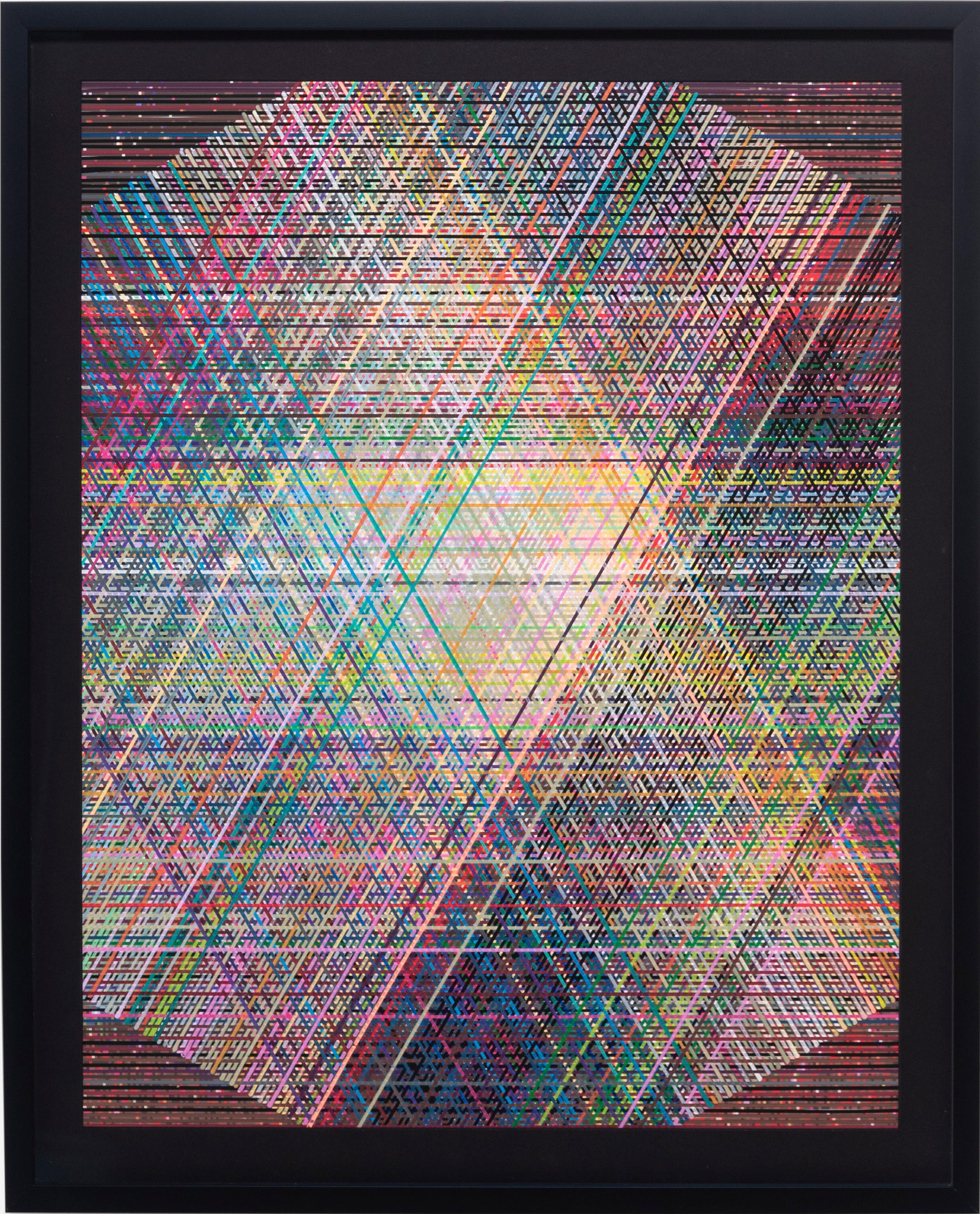 Abstract Drawing di Jan Pieter Fokkens - "Studio per Messier 17", acrilico su carta