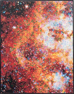 "Study for Tarantula Nebula, " Acrylic on Canvas, 2021