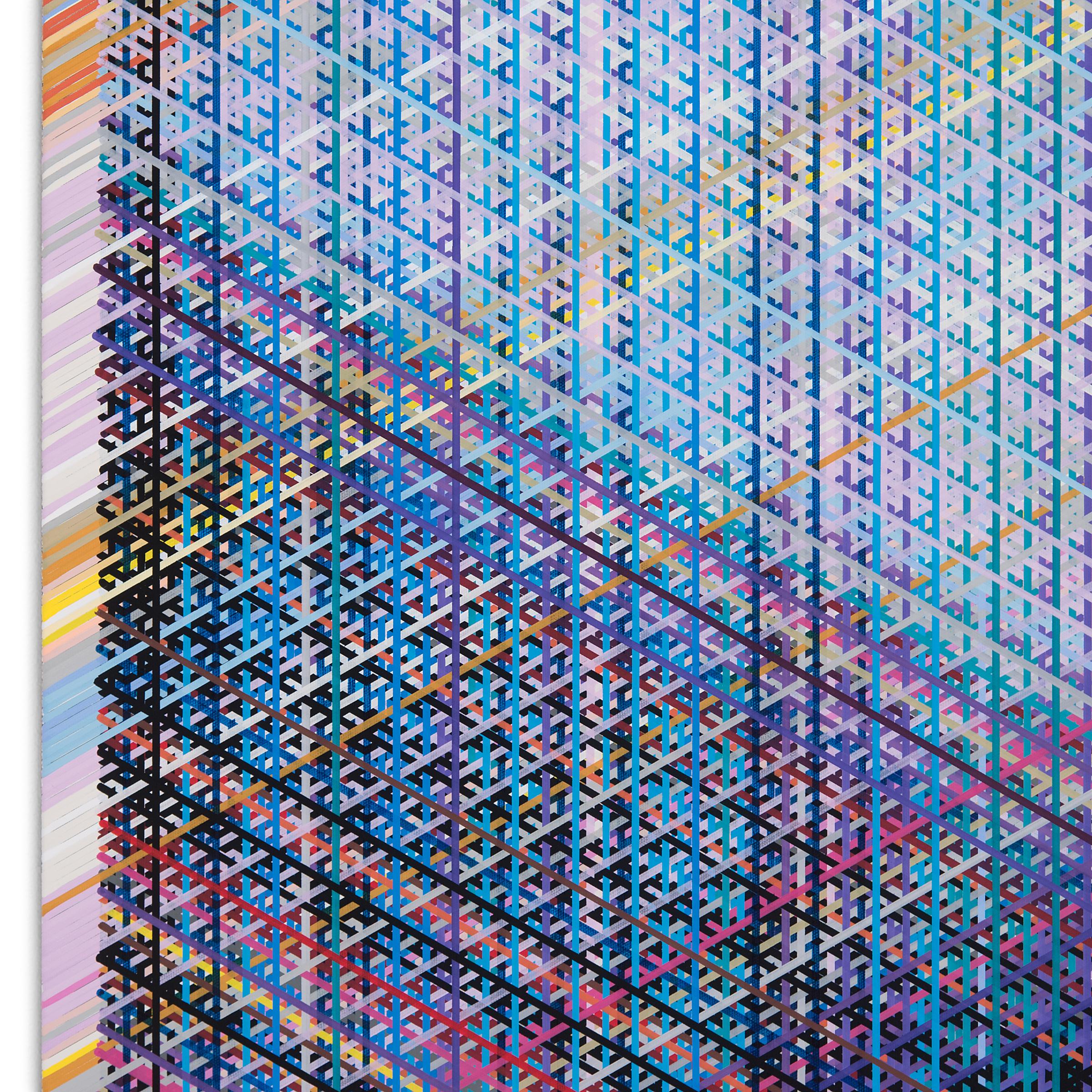 „VFTS-682“, Acryl auf Leinwand, 2021 (Grau), Abstract Drawing, von Jan Pieter Fokkens