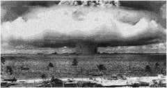 Operation Crossroads: Baker, Pixelated Image of Declassified Military Testing