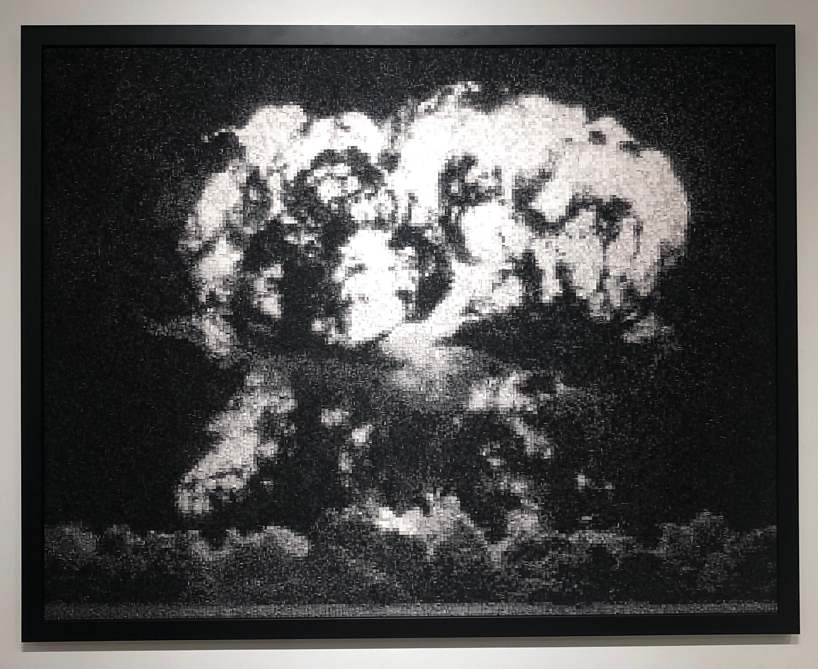 Operation Hardtack: Apple, Pixelated Image of Declassified Military Testing - Print by Jan Pieter Fokkens