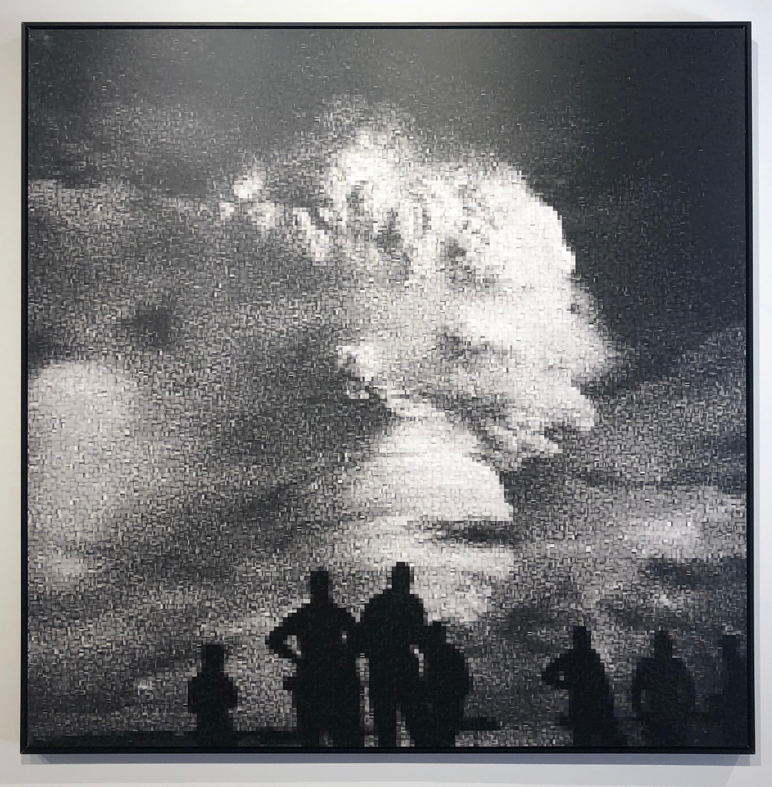 Operation Hardtack: Oak - Declassified Military Bomb Test Photo Abstraction – Print von Jan Pieter Fokkens