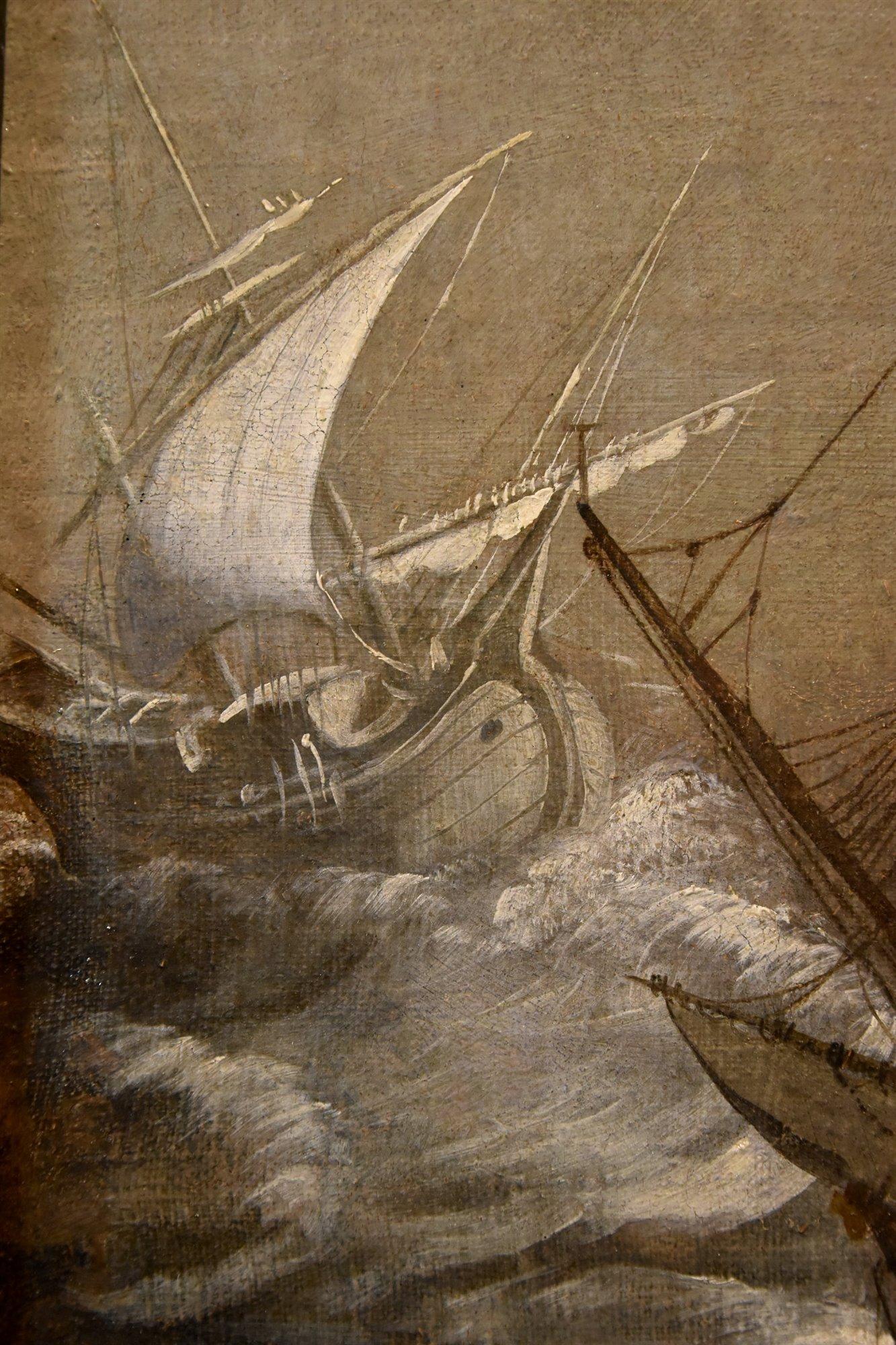 Jan Porcellis (Ghent 1584 c. - Zoeterwoude-Dorp 1632) attributable 

Stormy Seascape with Ships  

Oil on canvas 73 x 96 cm In frame 91 x 115 cm  

Dorotheum Vienna, Old Master Paintings, 15 December 2020, lot 152, estimate €10,000-15,000 
Lempertz