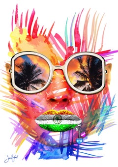 Miami B**ch, Digital on Glass