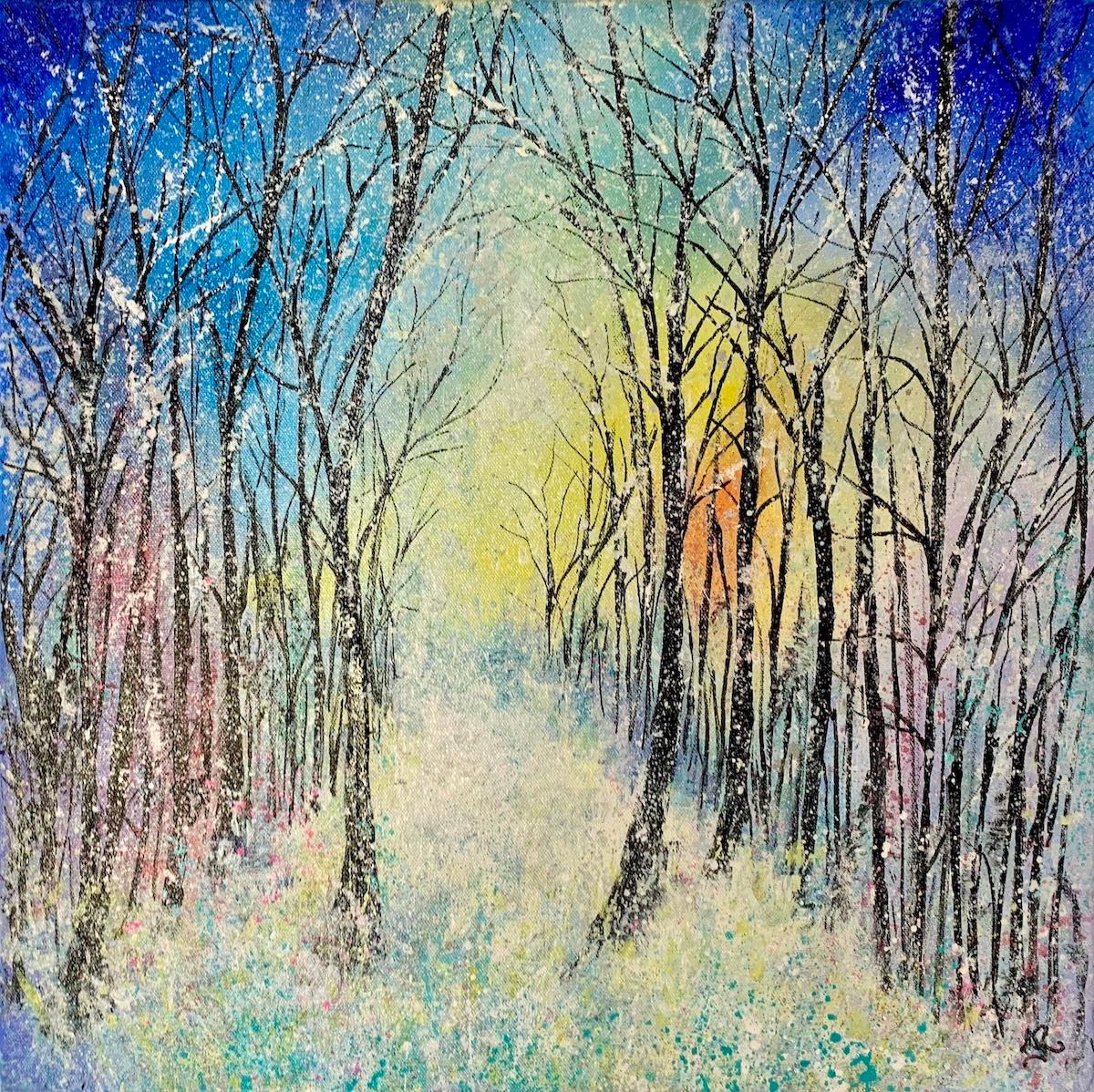 Bois d'hiver par Jan Rogers [2020]
original et signé à la main par l'artiste 
Peinture acrylique sur toile
Taille de l'image : H:50 cm x L:50 cm
Taille complète de l'œuvre non encadrée : H:50 cm x L:50 cm x P:2cm
Vendu sans cadre
Veuillez noter que