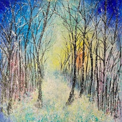 Winter Woodland by Jan Rogers, Contemporary art, Original art, floral art