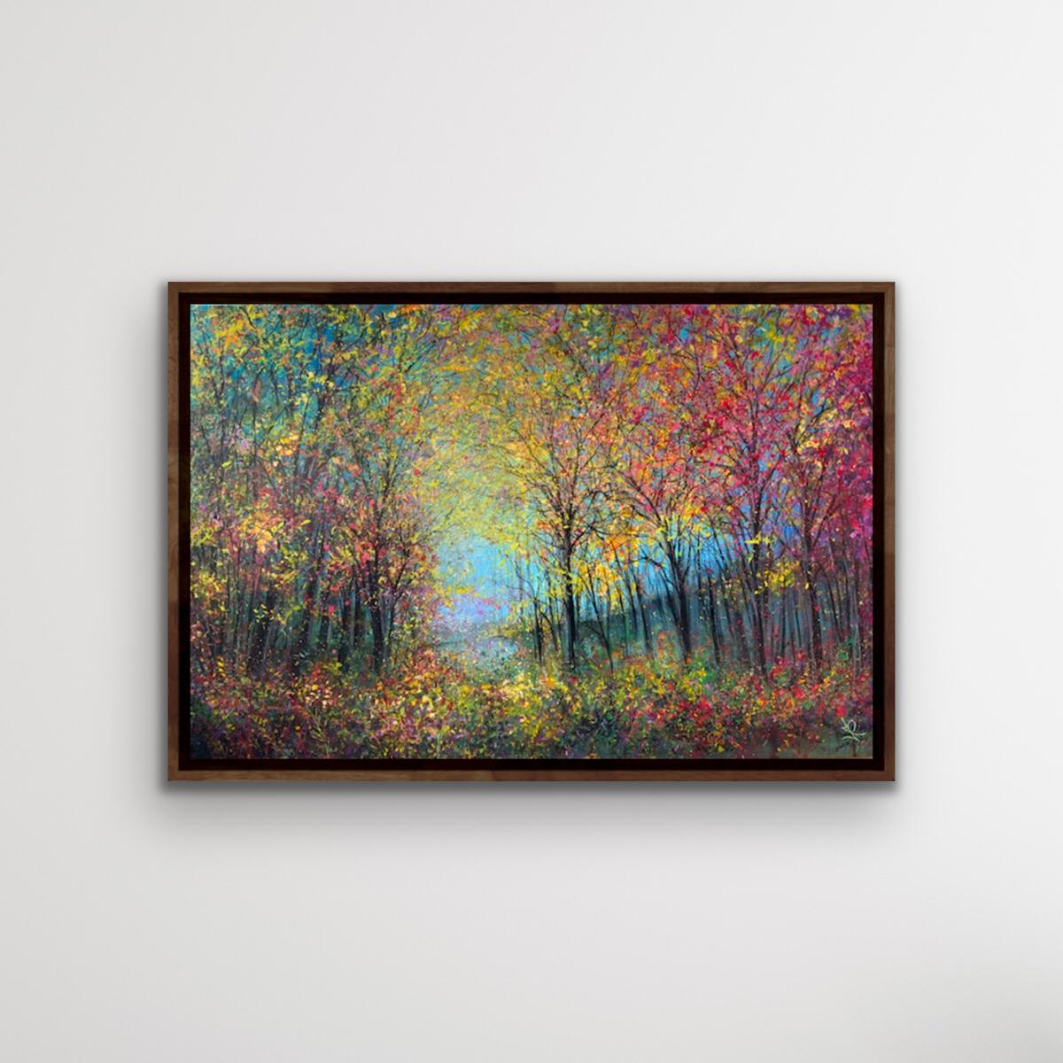Woodland Wonder, Jan Rogers, Original painting, Contemporary woodland art, 2022 2