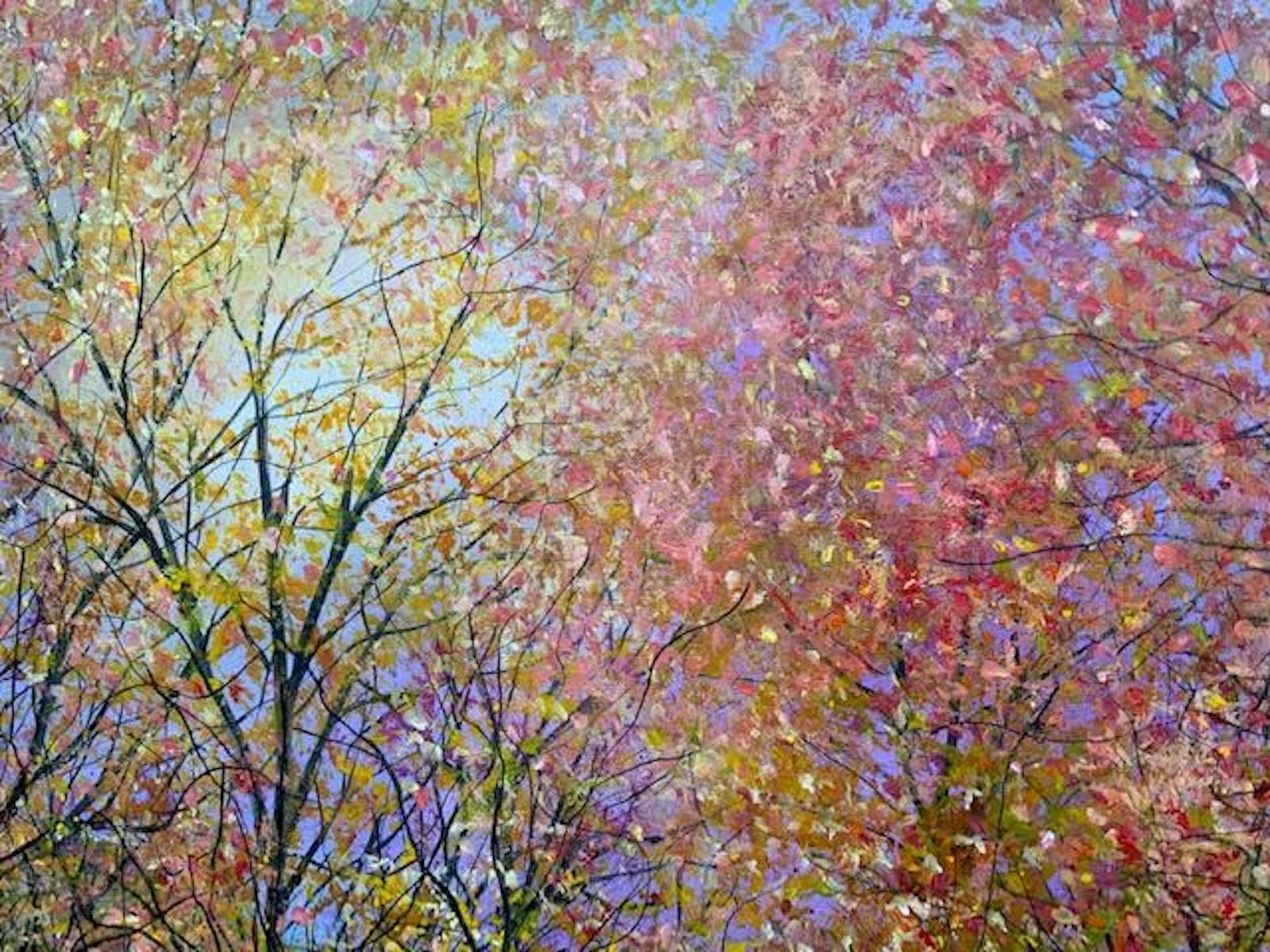 Woodland Wonder, Jan Rogers, Original painting, Contemporary woodland art, 2022 6