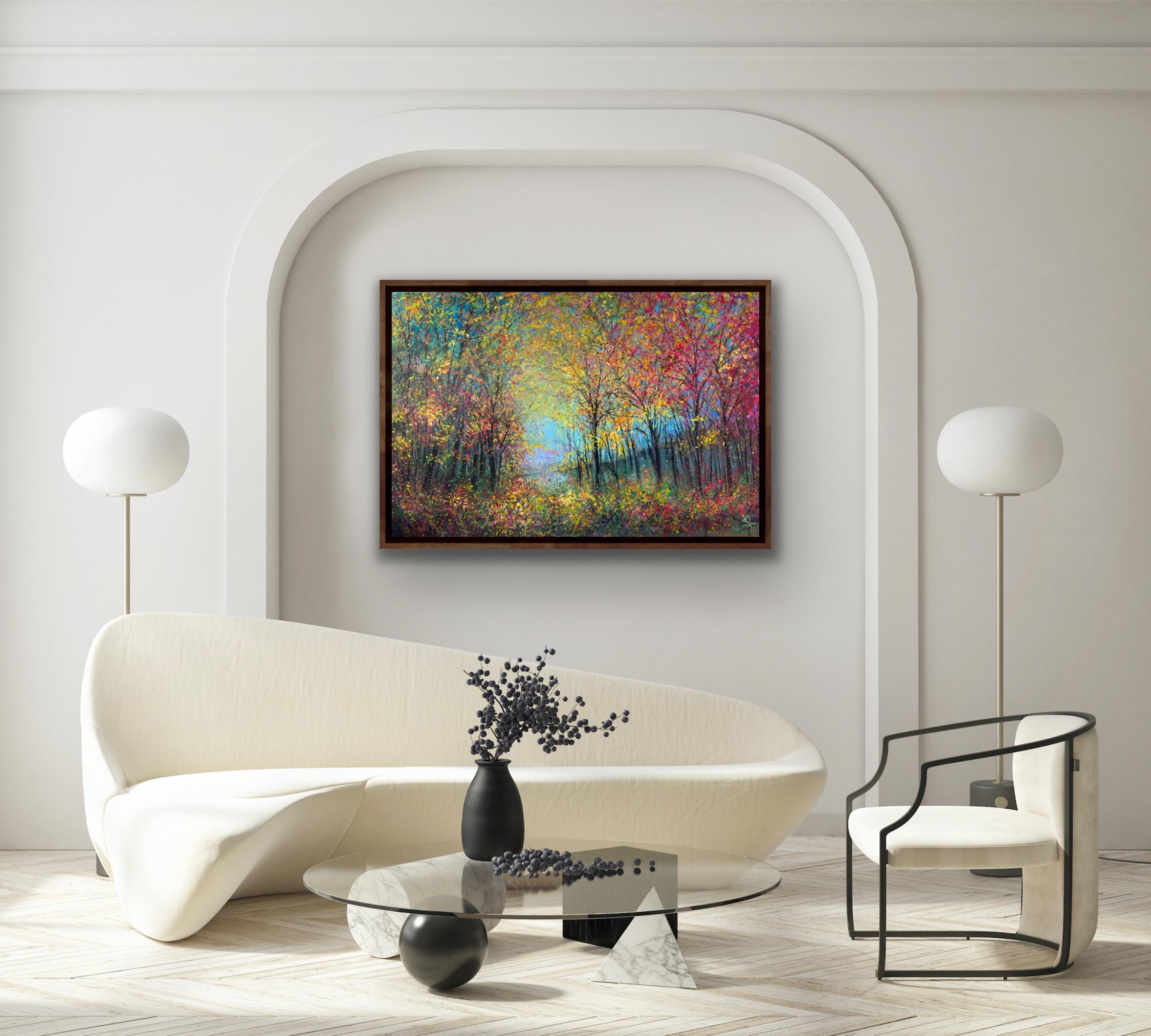 Woodland Wonder, Jan Rogers, Original painting, Contemporary woodland art, 2022 8