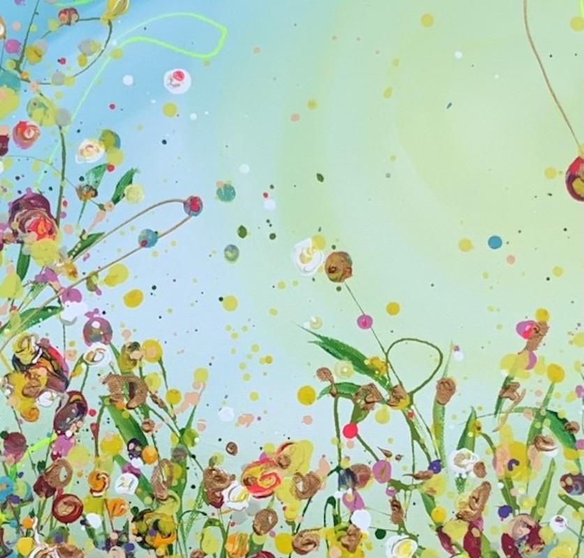 A Flurry of Wild Flora, original painting, floral art, abstract, landscape  For Sale 2
