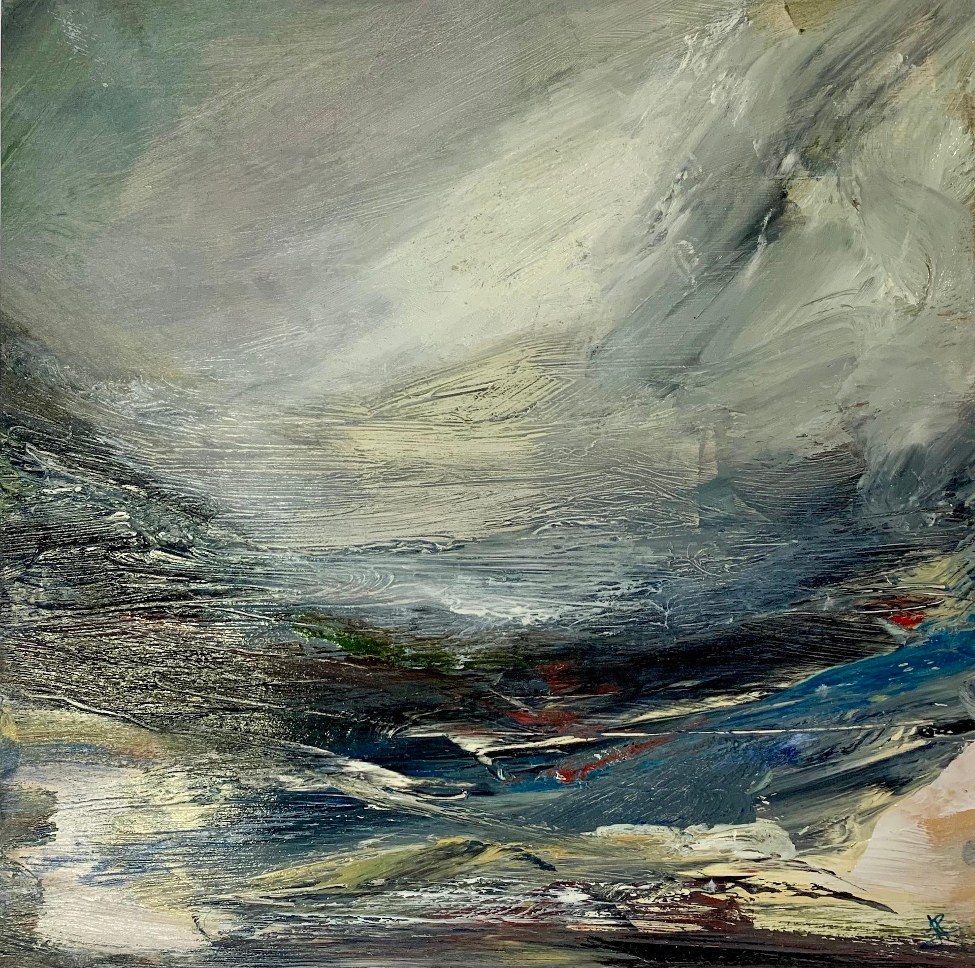 Jan Rogers Abstract Painting - Abstract Kirkby Lonsdale, Lancashire