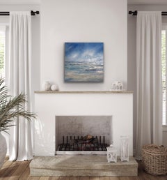 Abstract Tenby to Caldey by Jan Rogers, Contemporary art, original painting