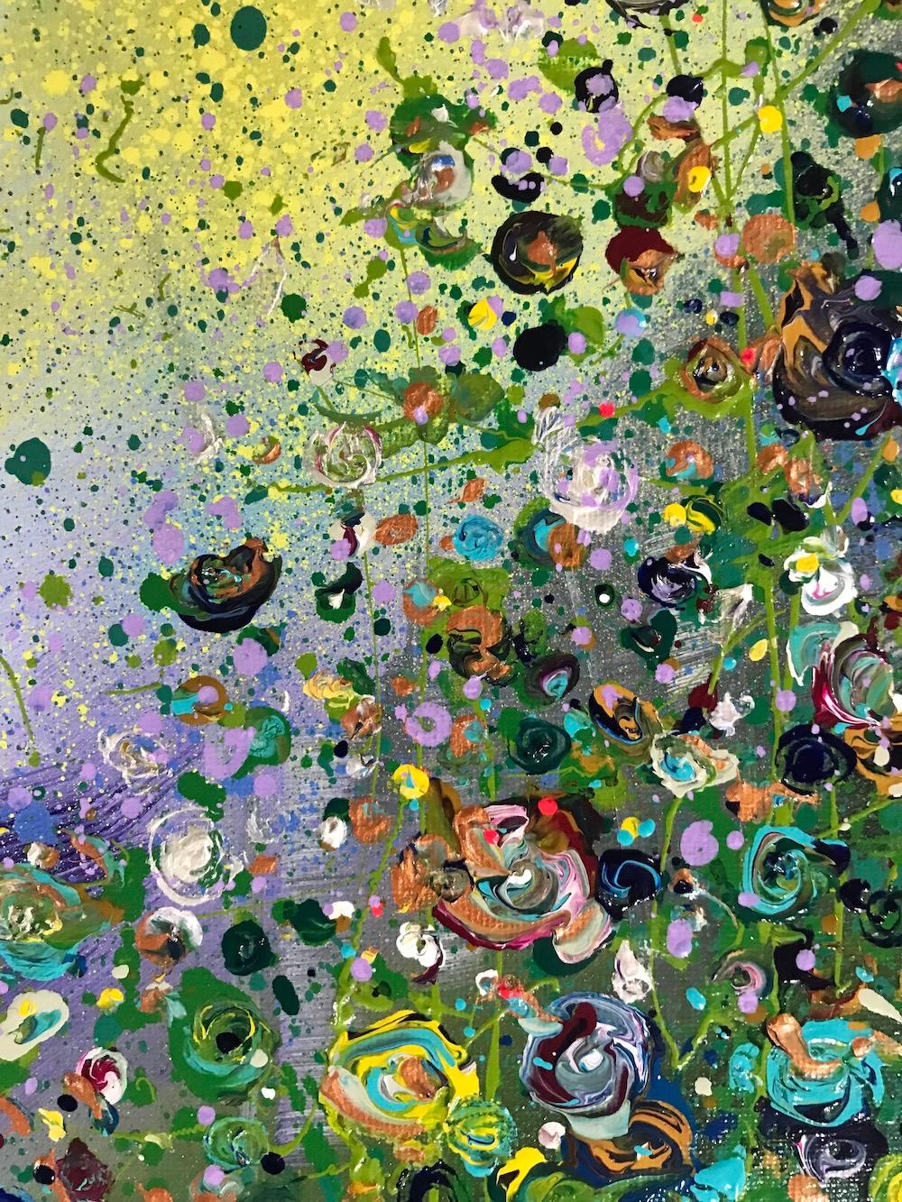 Astratto floreale selvaggio II - Painting Impressionismo di Jan Rogers