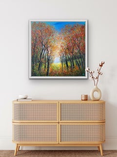 Autumn’s Treasures, Classical Style Woodland Painting, Autumn Landscape Painting