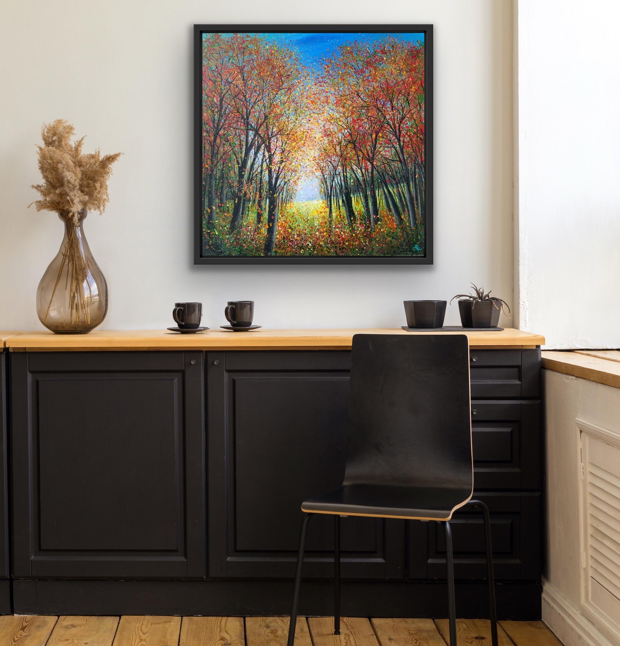 Autumn’s Treasures, Classical Style Woodland Painting, Autumn Landscape Painting For Sale 1