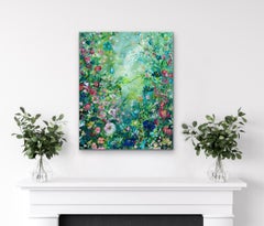 "Bursting Blooms" e "Bursting Blooms II", dittico, dipinto originale, paesaggio