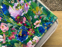 „Bursting Blossoms II“, Originalgemälde, Landschaft, zeitgenössisch