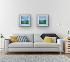 Buttermere to Keswick & Honister Pass Cumbria, diptych, original painting