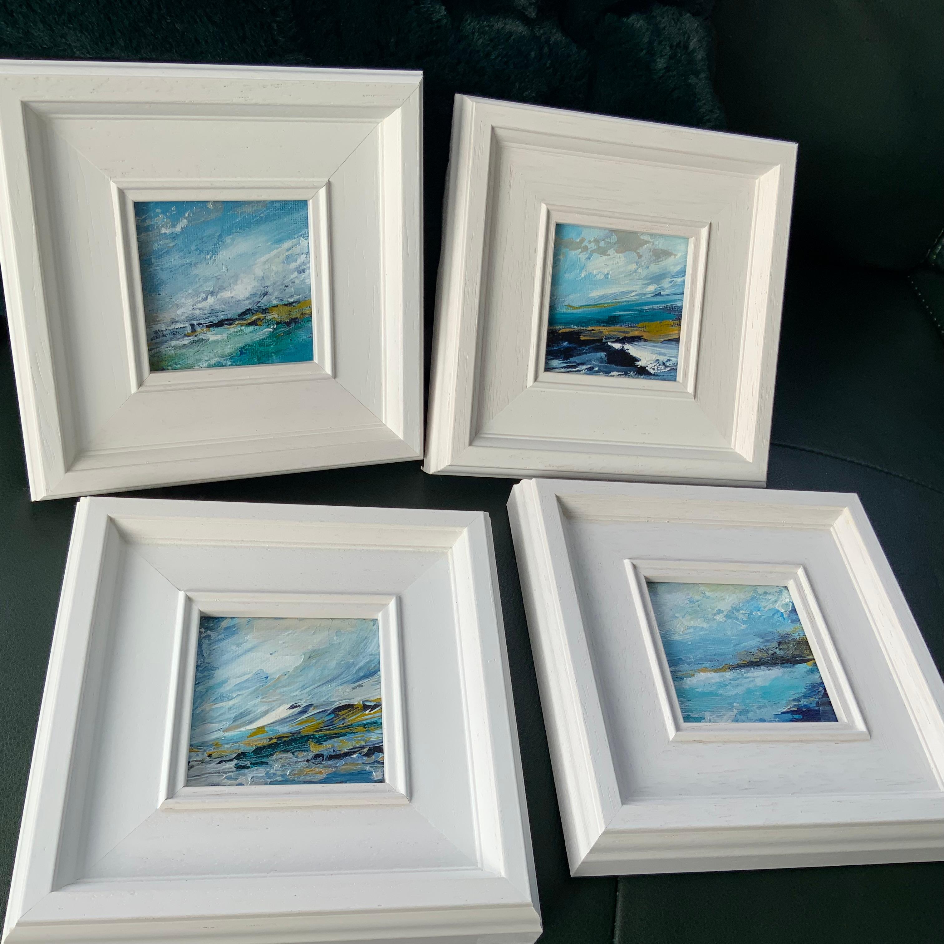 Cumbrian Lakeside II & Lakeside Cumbria, Diptychon, Originalgemälde, Landschaft im Angebot 1
