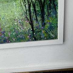 Enchanted Bluebells, floral art, nature art, affordable art, original art