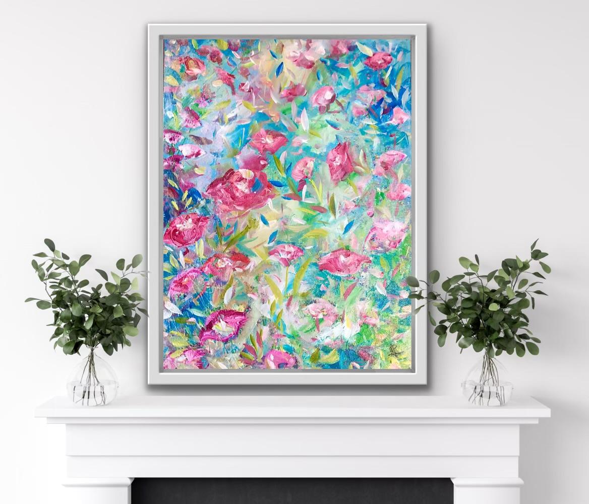 Floral Daydream - Painting by Jan Rogers